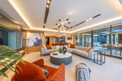 Kaş Kalkan Villa Oturma Odası Tasarım