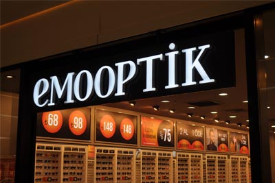 Emo Optik Optik Mağazası Tabela Tasarımı