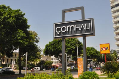 Çam Halı Tabela Totem